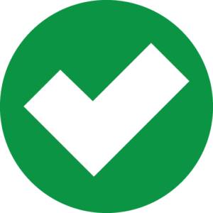 Green checkmark